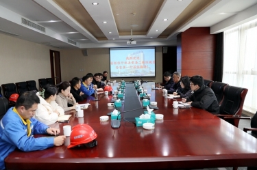 浙江省经信厅机关党委二级巡视员孙自强一行光临J9集团纸业发展岁末岁首安全出产督导