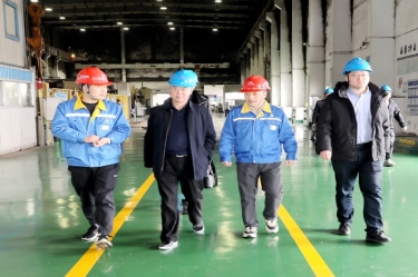 2024年 1月30日，浙江省经信厅机关党委二级巡视员孙自强光临J9集团纸业发展岁末岁首安全出产督导